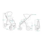 Lionelo - Carucior sport Annet Tour Dreamin, Editie Limitata, De la nastere, UPF 50+, Cu maner reglabil, Plasa de tantari, Suport biberon, Saculet pentru picioare, Pana la 22 kg, Negru BYNLO-ANNET_TOUR_DREAMIN