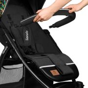 Lionelo - Carucior sport Annet Tour Dreamin, Editie Limitata, De la nastere, UPF 50+, Cu maner reglabil, Plasa de tantari, Suport biberon, Saculet pentru picioare, Pana la 22 kg, Negru BYNLO-ANNET_TOUR_DREAMIN