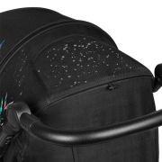 Lionelo - Carucior sport Annet Tour Dreamin, Editie Limitata, De la nastere, UPF 50+, Cu maner reglabil, Plasa de tantari, Suport biberon, Saculet pentru picioare, Pana la 22 kg, Negru BYNLO-ANNET_TOUR_DREAMIN