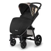 Lionelo - Carucior sport Annet Tour Lovin, Editie Limitata, De la nastere, UPF 50+, Cu maner reglabil, Plasa de tantari, Suport biberon, Saculet pentru picioare, Pana la 22 kg, Negru BYNLO-ANNET_TOUR_LOVIN