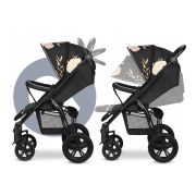 Lionelo - Carucior sport Annet Tour Lovin, Editie Limitata, De la nastere, UPF 50+, Cu maner reglabil, Plasa de tantari, Suport biberon, Saculet pentru picioare, Pana la 22 kg, Negru BYNLO-ANNET_TOUR_LOVIN
