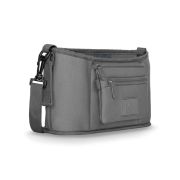 Lionelo - Geanta impermeabila pentru mamici si carucior, Little Cube, Cu 4 compartimente, Curea detasabila, Buzunar exterior detasabil, Gri BYNLO-LITTLE_CUBE_GREY