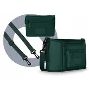 Lionelo - Geanta impermeabila pentru mamici si carucior, Little Cube, Cu 4 compartimente, Curea detasabila, Buzunar exterior detasabil, Verde BYNLO-LITTLE_CUBE_GREEN