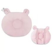 MimiNu - Perna bebelusi Ursulet, Multifunctionala, Cu doua fete, Tesatura pufoasa minky si bumbac, Colectia Royal, Minky Powder Pink BYN6426972010887