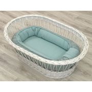 Suport De Dormit Babynest, Reversibil, 70x45 Cm, Bumbac Tricot Verde Pjb84261
