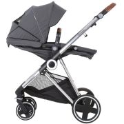 Babygo - carucior 3 in 1 halime  – cadru silver  bbbbgo-74112