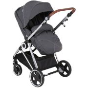 Babygo - carucior 3 in 1 halime  – cadru silver  bbbbgo-74112