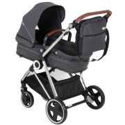 Babygo - carucior 3 in 1 halime  – cadru silver  bbbbgo-74112