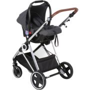 Babygo - carucior 3 in 1 halime  – cadru silver  bbbbgo-74112