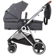 Babygo - carucior 3 in 1 halime  – cadru silver  bbbbgo-74112