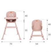 Scaun de masa 4 in 1 kidwell eatan pink edeedikrwyeat01a1