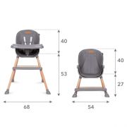Scaun de masa 4 in 1 kidwell eatan wood gray edeedikrwyeat02a0