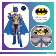 Costum Batman albastru pentru copii 6-8 ani JUBHB-9906623