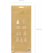 Ghirlanda franjuri pentru decorat roz auriu JUBHB-TG1-019R