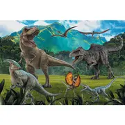 PUZZLE TREFL 100 PIESE JURASSIC WORLD LUMEA DINOZAURILOR VIV16441