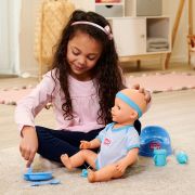 Papusa simba new born baby, baby doll 43 cm cu accesorii albastru hubs105030044
