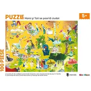 Puzzle - mami si tati se poarta ciudat (100 piese)