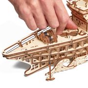 Puzzle 3D mecanic din lemn yacht JUBUD-00087