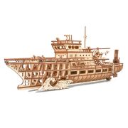 Puzzle 3D mecanic din lemn yacht JUBUD-00087