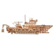 Puzzle 3D mecanic din lemn yacht JUBUD-00087