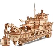 Puzzle 3D mecanic din lemn yacht JUBUD-00087