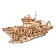 Puzzle 3D mecanic din lemn yacht JUBUD-00087