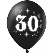 Set 10 baloane aniversare 30 ani JUBHB-400616