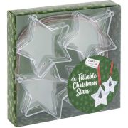 Set 4 ornamente brad transparente personalizabile 8 cm Grafix GR1006KGE BBJGR1006KGE_Stelute