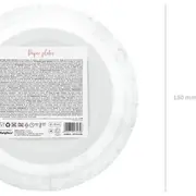 Set 6 farfurii de unica folosinta roz auriu Happy Birthday 18 cm JUBHB-TPP75-019R