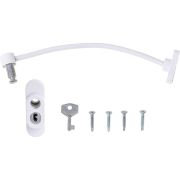 Sistem siguranta pentru geam cu cheie 21 cm Ikonka IK6817 BBJIK6817_Alb