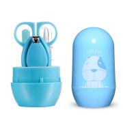 Set 4 piese pentru ingrijirea unghiilor bebelusului (Model: Pisica Gri) JEMsetmani8