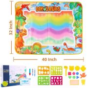 Covorasul Magic Drool Dino- 100x70cm - Jucarie educativa de colorat cu apa JEMcovormagic2