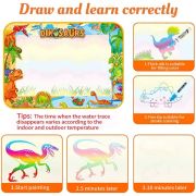 Covorasul Magic Drool Dino- 100x70cm - Jucarie educativa de colorat cu apa JEMcovormagic2