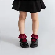 Sosete cu volan (Culoare: Maro, Varsta: 2-4 ani) JEMdrl-sos1-1