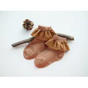 Sosete cu volan (Culoare: Maro, Varsta: 6 ani - 8 ani) JEMdrl-sos1-11