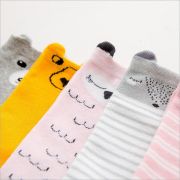 Sosete lungi cu animalute (Varsta: 2-4 ani, Culoare: roz cu pene) JEM8modsos14