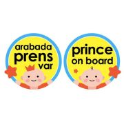 Semn luneta Baby/Prince/Princess on board cu ventuza (Culoare: Bleu) JEMbj_0943
