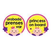 Semn luneta Baby/Prince/Princess on board cu ventuza (Culoare: Galben) JEMbj_0942