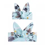 Set bentite mama-fetita (Model: Kaki cu flori) JEMdrl1126