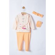 Setul 5 piese nou nascut Sweets, Tongs baby (Culoare: Roz) JEMtgs_4045_1
