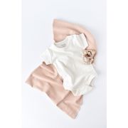 Body din bumbac organic Ecru (Marime: 6-9 luni) JEMBC-CSY5783-2
