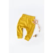 Pantaloni Bebe Unisex din bumbac organic Galben (Marime: 6-9 luni) JEMBC-CSY5618-12