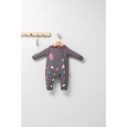 Salopeta cu gluga pentru bebelusi Colorful autum, Tongs baby (Culoare: Gri, Marime: 6-9 luni) JEMtgs_4430_6