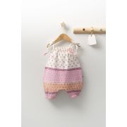 Salopeta de vara din muselina pentru bebelusi Peacock, Tongs baby (Culoare: Somon, Marime: 6-9 luni) JEMtgs_4301_6