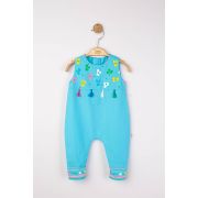 Salopeta de vara pentru bebelusi Ciucurasi, Tongs baby (Culoare: Albastru, Marime: 3-6 Luni) JEMtgs_4272_2