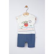 Salopeta de vara pentru bebelusi Marathon, Tongs baby (Culoare: Ecru, Marime: 6-9 luni) JEMtgs_4311_6