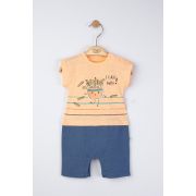 Salopeta de vara pentru bebelusi Marathon, Tongs baby (Marime: 3-6 Luni, Culoare: Ecru) JEMtgs_4311_5