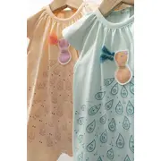 Salopeta de vara pentru bebelusi Peacock, Tongs baby (Culoare: Somon, Marime: 6-9 luni) JEMtgs_4300_6