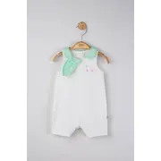 Salopeta de vara pentru bebelusi cu tulle, Tongs baby (Culoare: Galben, Marime: 6-9 luni) JEMtgs_4200_6