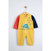 Salopeta pentru bebelusi Elefantel, Tongs baby (Culoare: Maro, Marime: 3-6 Luni) JEMtgs_4071_2